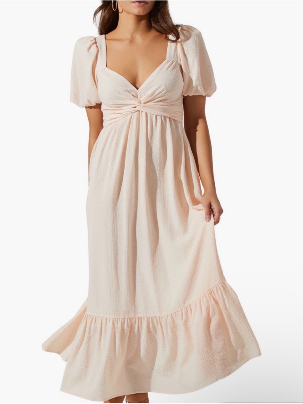 ASTR the Label Tie Back Puff Sleeve